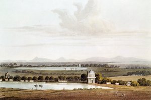 Deuxième vue vers le nord depuis la pagode près de Conjeveram, de 